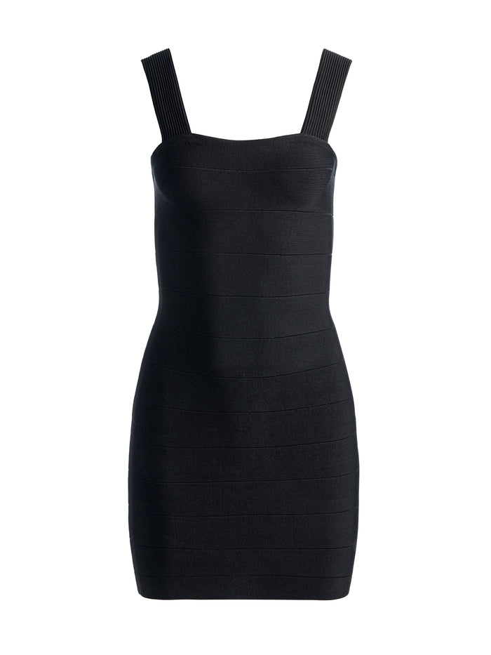 JODIE BANDAGE MINI DRESS - BLACK