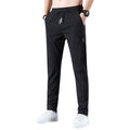 Jogger Trousers Men Slim Tapered Breathable Elastic Drawstring Waist