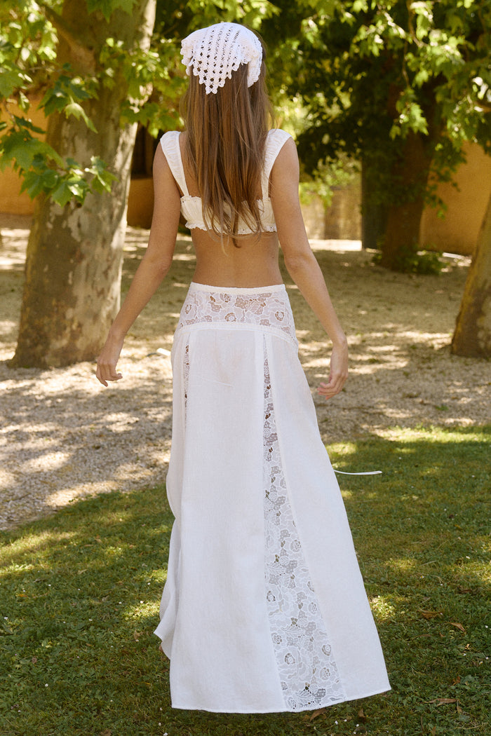 Jolie Maxi Skirt in Celeste