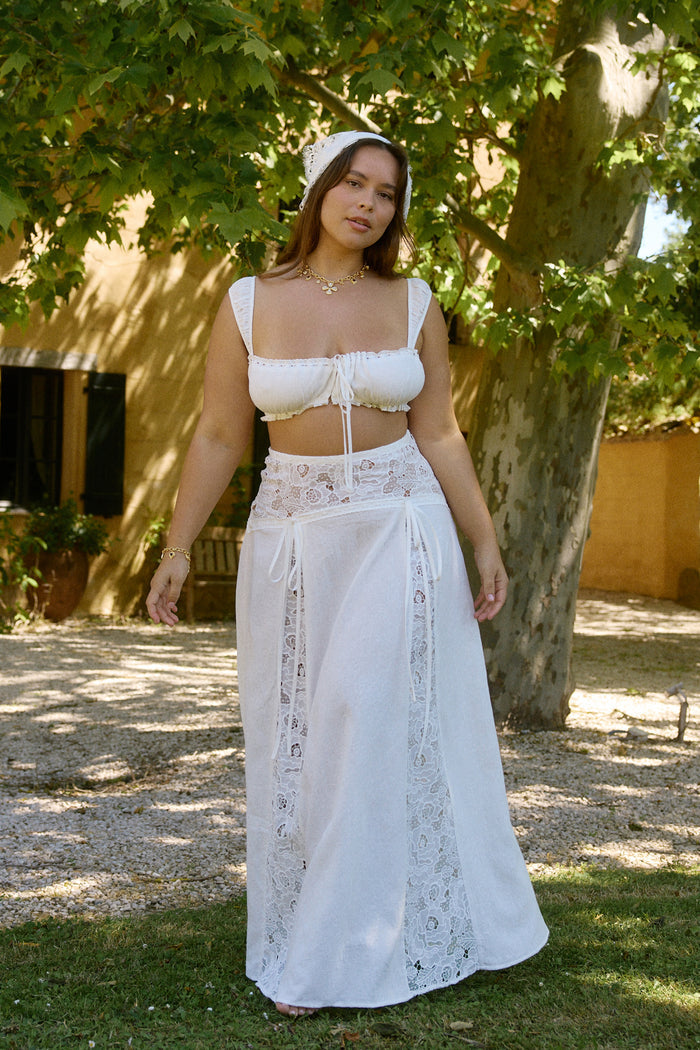 Jolie Maxi Skirt in Celeste