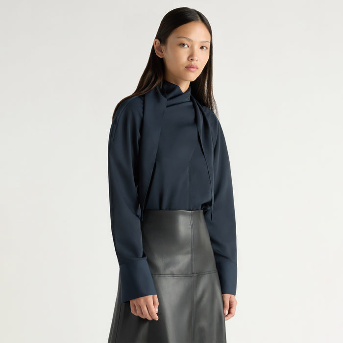 Josephine Scarf-Neck Blouse