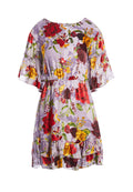 KATRINA BELL SLV RUFFLE DRESS - WATER LOTUS LAVENDER