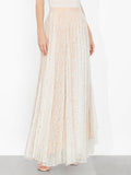 KATZ PLEATED MAXI SKIRT - OFF WHITE