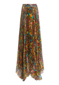 KATZ PLEATED MAXI SKIRT - KALEIDOSCOPE FLORAL