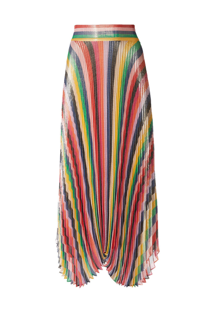 KATZ PLEATED MAXI SKIRT - MULTI