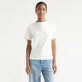 Isilda | Kendra Organic Cotton Cowl-Neck Tee in Size Extra Small