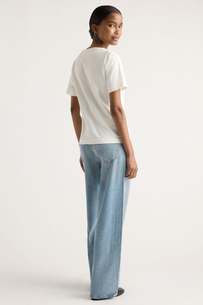 Isilda | Kendra Organic Cotton Cowl-Neck Tee in Size Extra Small