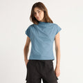 Renée | Kenny Asymmetric-Neck Tee in Size Small