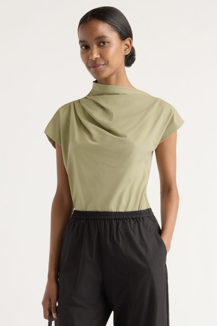 Isilda | Kenny Asymmetric-Neck Tee in Size Extra Small