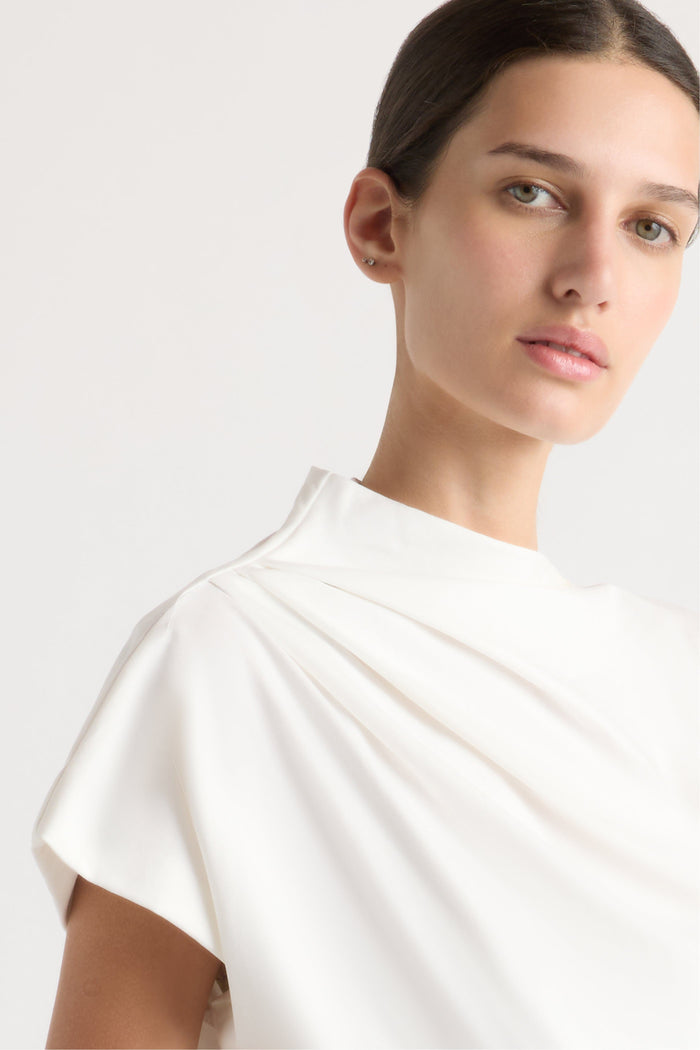 Karolina | Kenny Asymmetric-Neck Tee in Size Extra Small