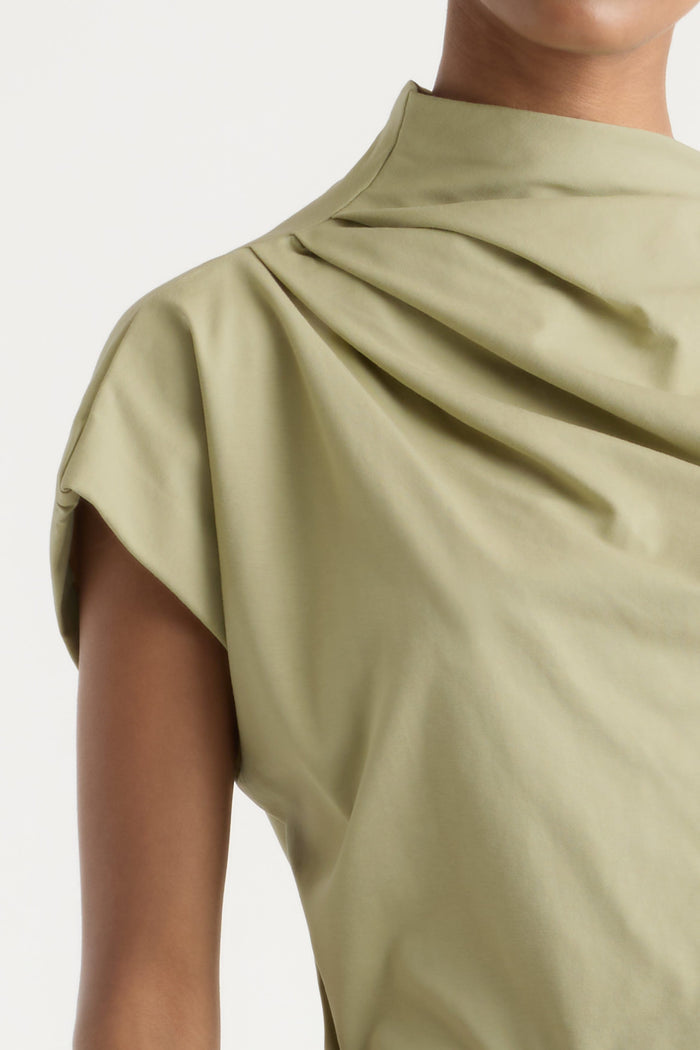 Isilda | Kenny Asymmetric-Neck Tee in Size Extra Small