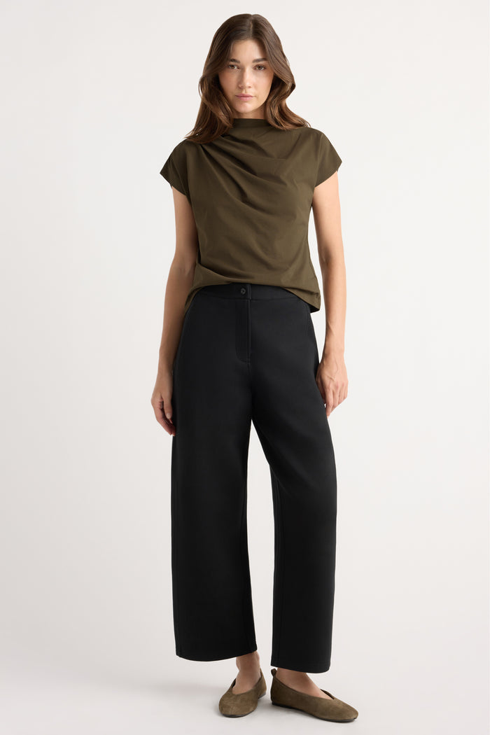 Renée | Kenny Asymmetric-Neck Tee in Size Extra Small