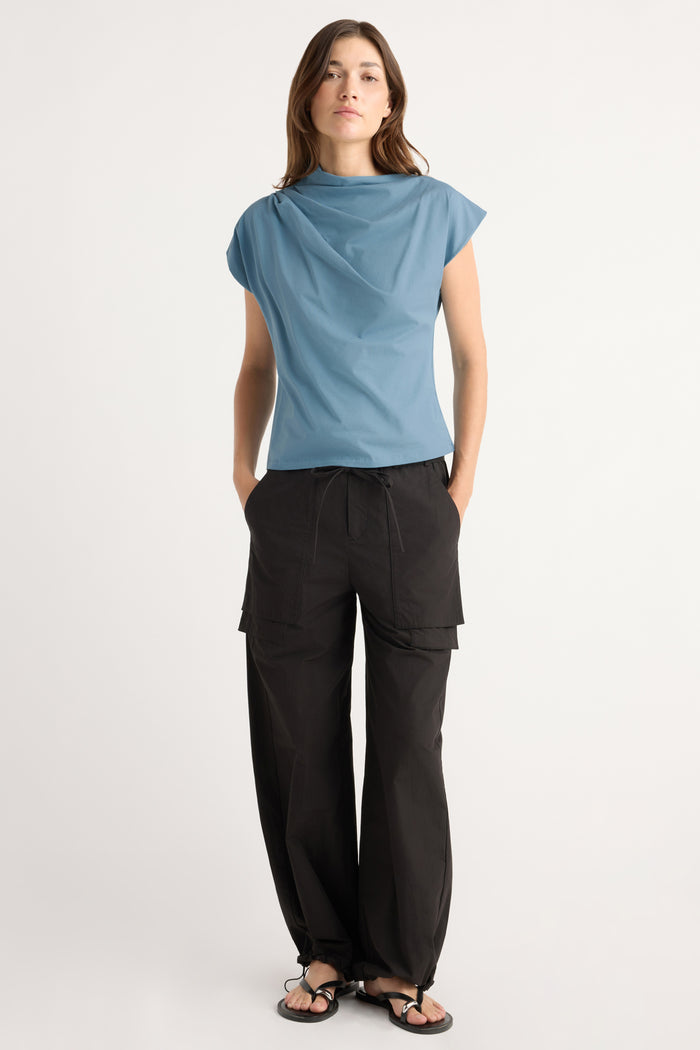 Renée | Kenny Asymmetric-Neck Tee in Size Small