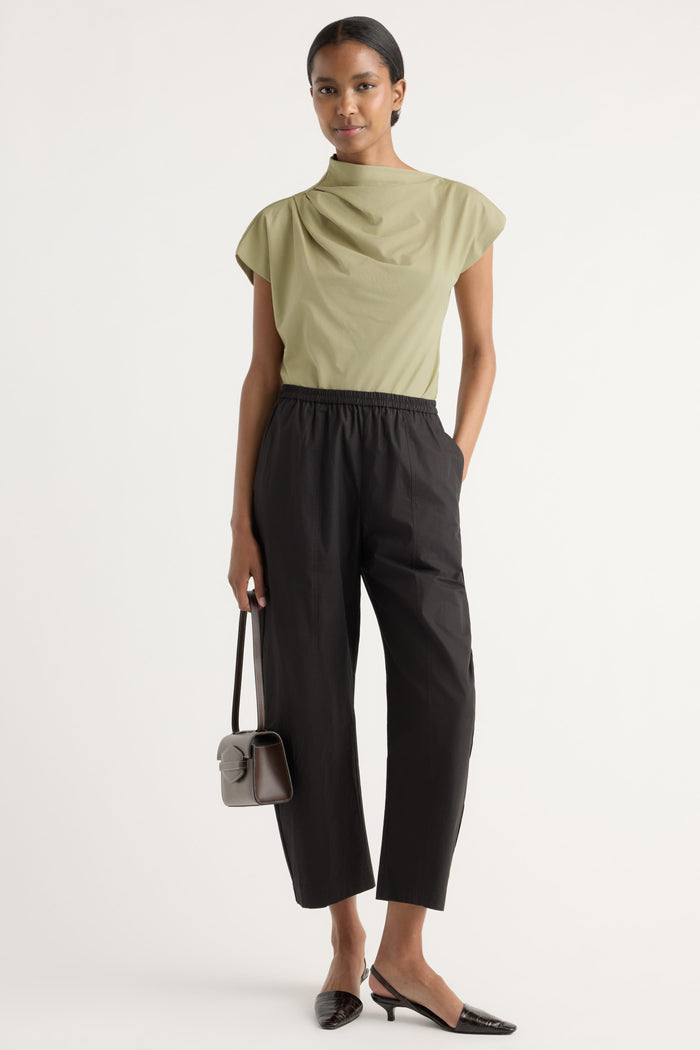 Isilda | Kenny Asymmetric-Neck Tee in Size Extra Small