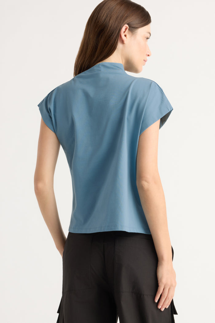 Renée | Kenny Asymmetric-Neck Tee in Size Small