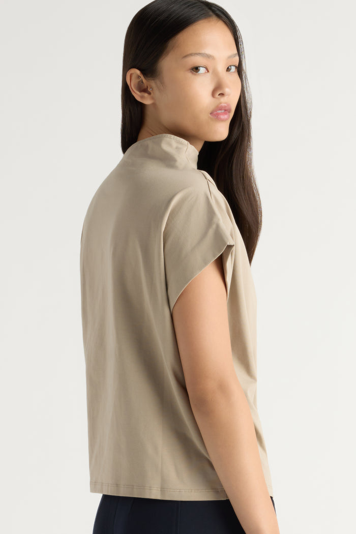 May-Li | Kenny Asymmetric-Neck Tee in Size Small