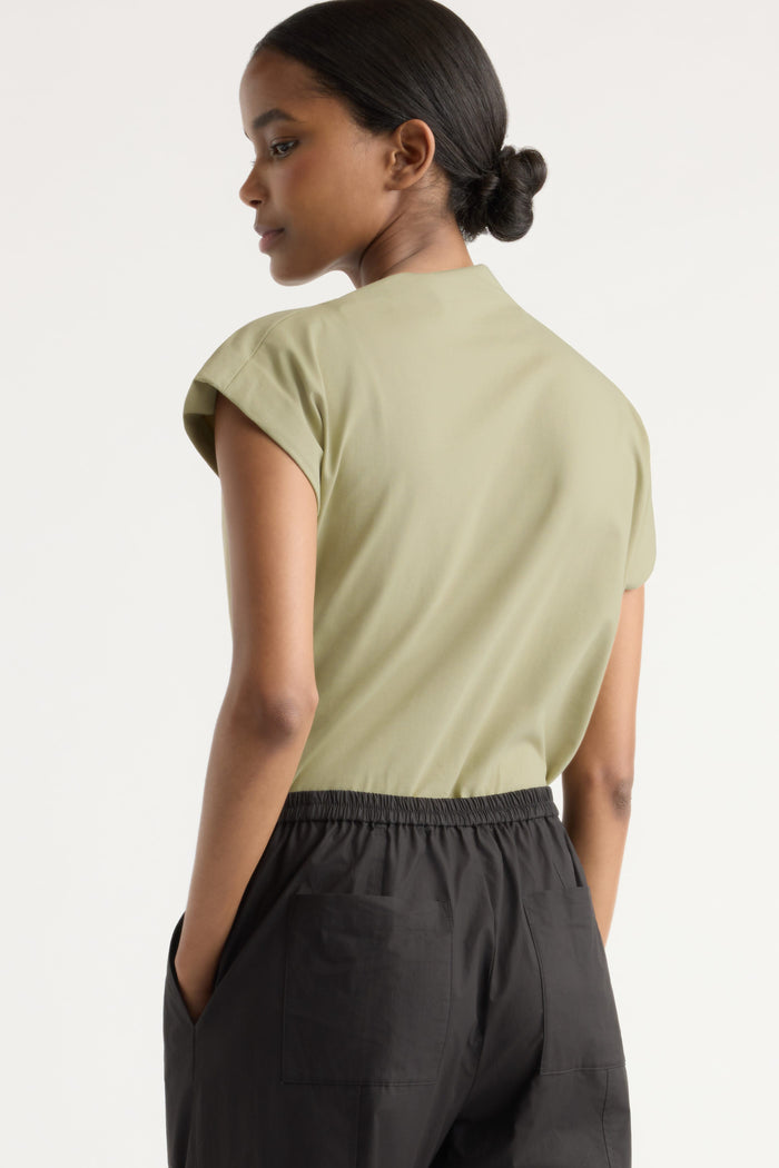 Isilda | Kenny Asymmetric-Neck Tee in Size Extra Small