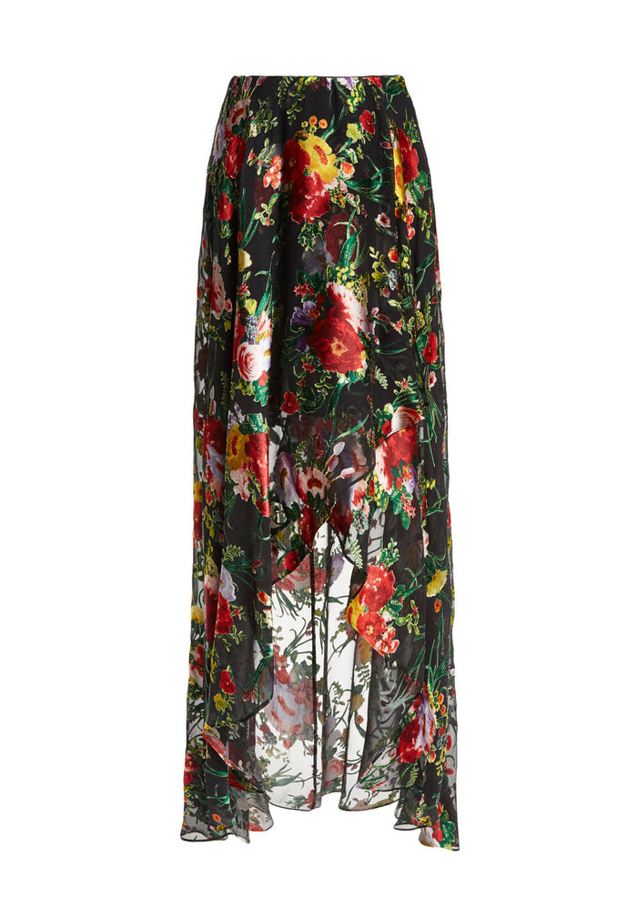 KIRSTIE CASCADE OVERLAP SKIRT - BLOOMING BOUQUET