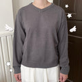 Knitted sweater (grey & white)