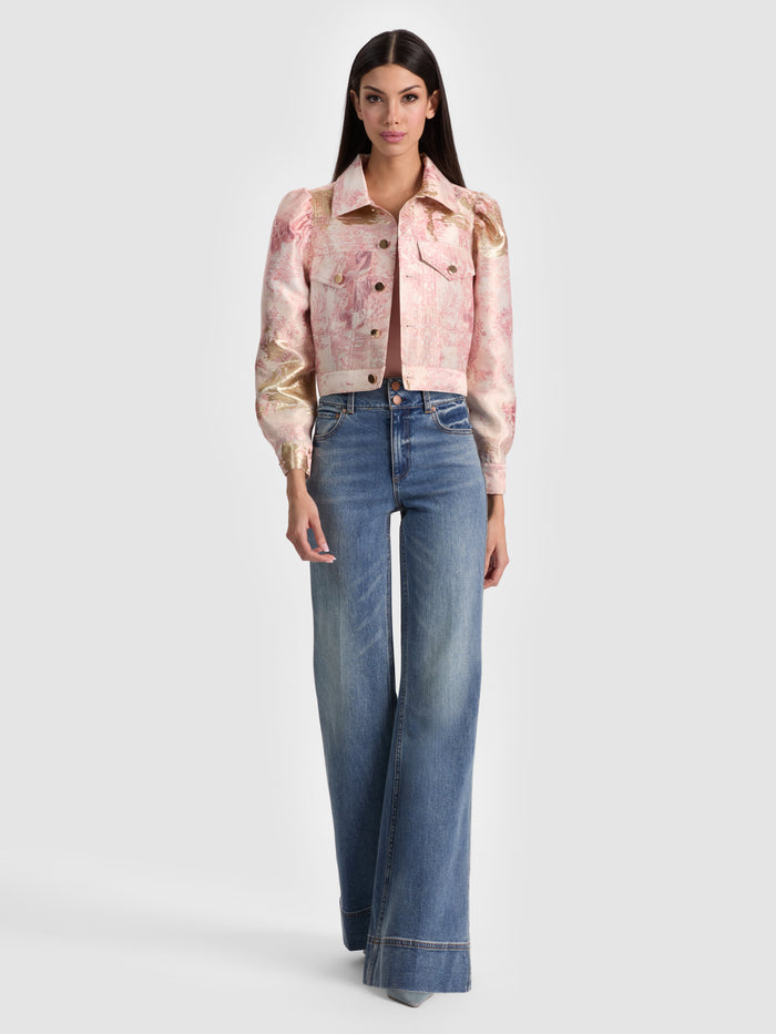 LANA PUFF SLEEVE JACKET - ENGLISH ROSE TOILE