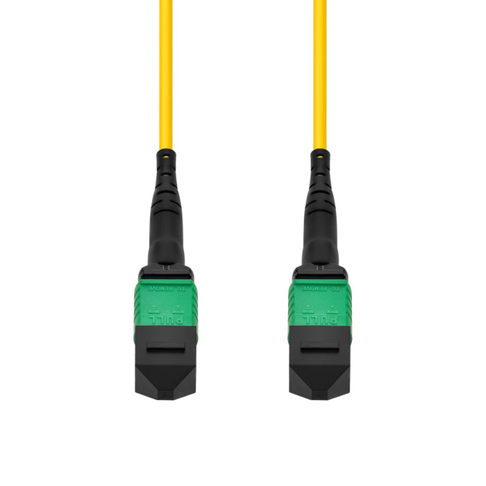 LC-MPO LGX Cassette with12 OM4 Aqua Multimode Fibers and LC Adapters