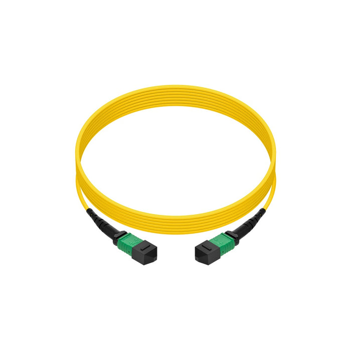 LC-MPO LGX Cassette with12 OM4 Aqua Multimode Fibers and LC Adapters