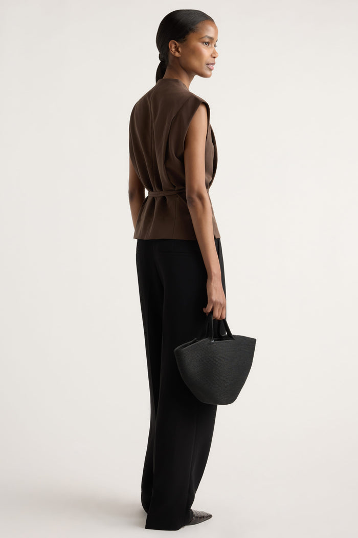 Isilda | Leandra Tie-Wrap Vest in Size Extra Small