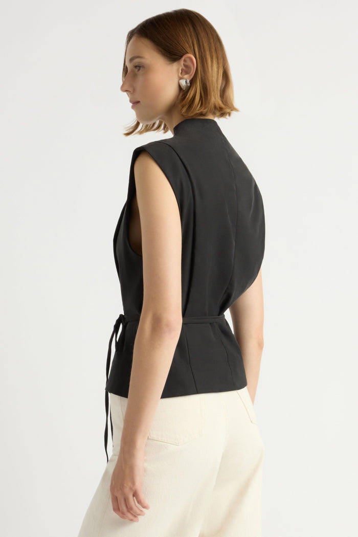 Mali | Leandra Tie-Wrap Vest in Size Small