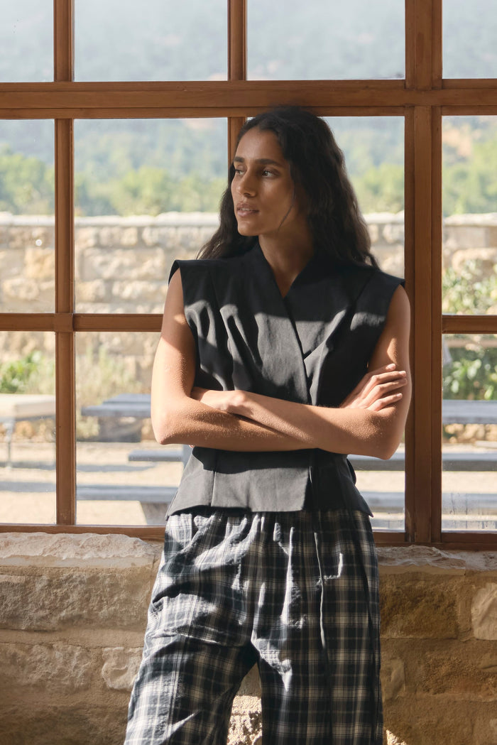 Aya | Leandra Tie-Wrap Vest in Size Small