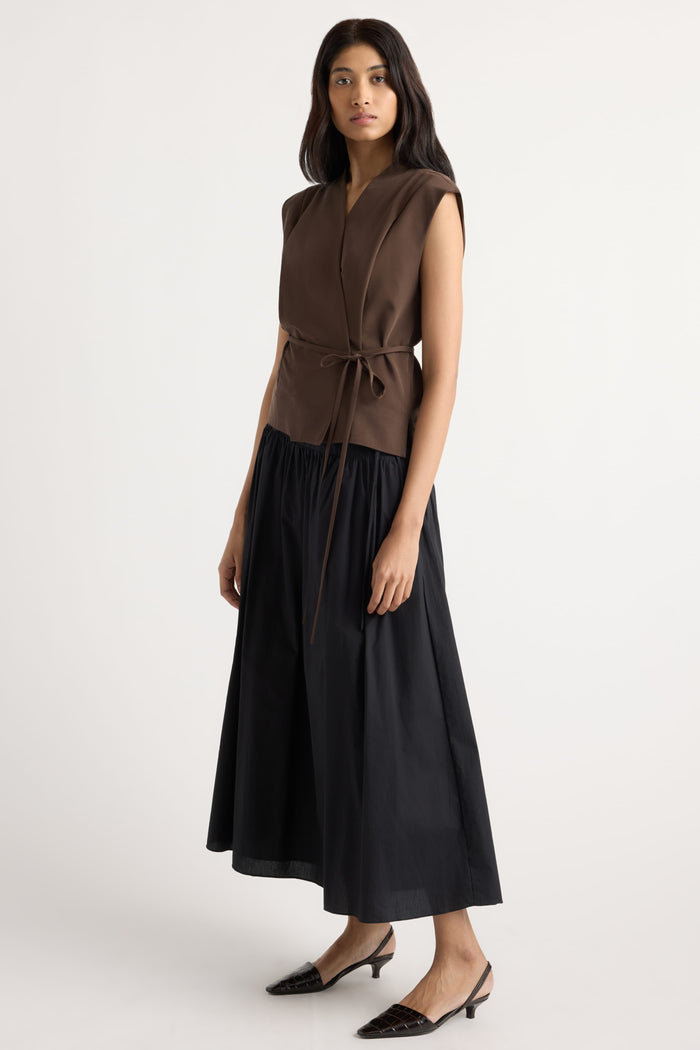 Arya | Leandra Tie-Wrap Vest in Size Small