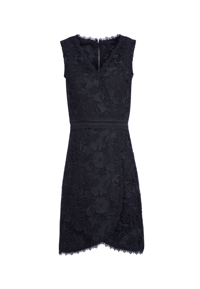 LENNON LACE MINI DRESS - BLACK