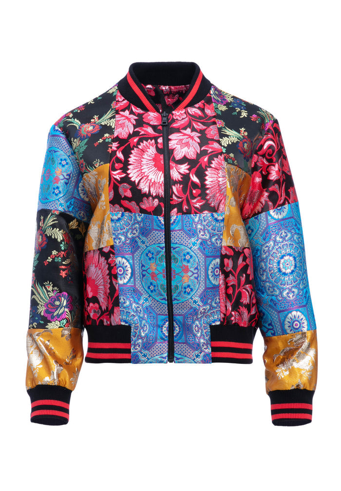 LILA OVERSIZED PATCHWORK JACKET - MULTI