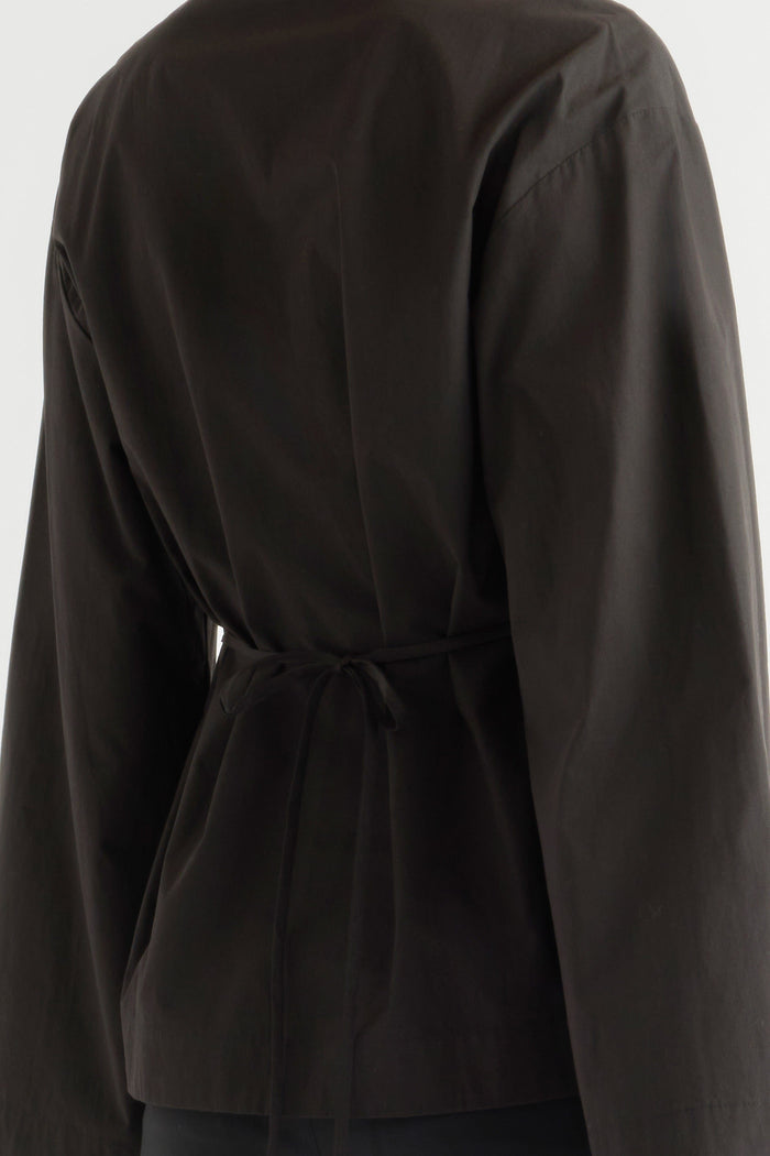 Mali | Lilian Sculpted Flare-Sleeve Blouse in Size Small