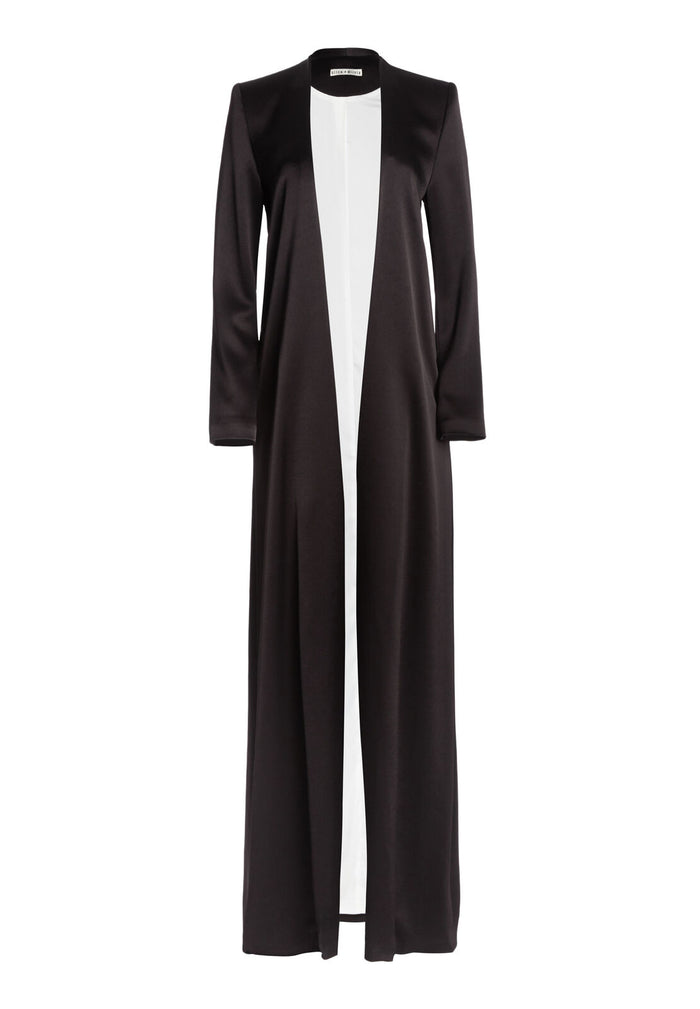LINOA STRONG SHLDR CLRLSS COAT - BLACK