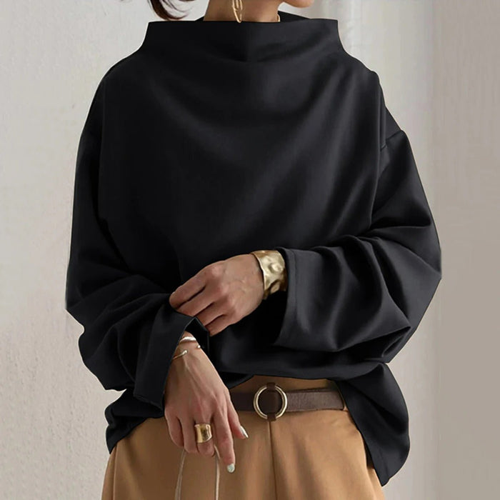 Long Sleeve Sweater Women Elegant Everyday Casual Look