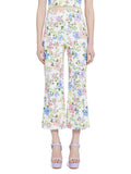 LORINDA FLORAL HIGH WAISTED PANT - GARDENIA