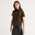 Lorinda Scarf-Neck Sweater Top