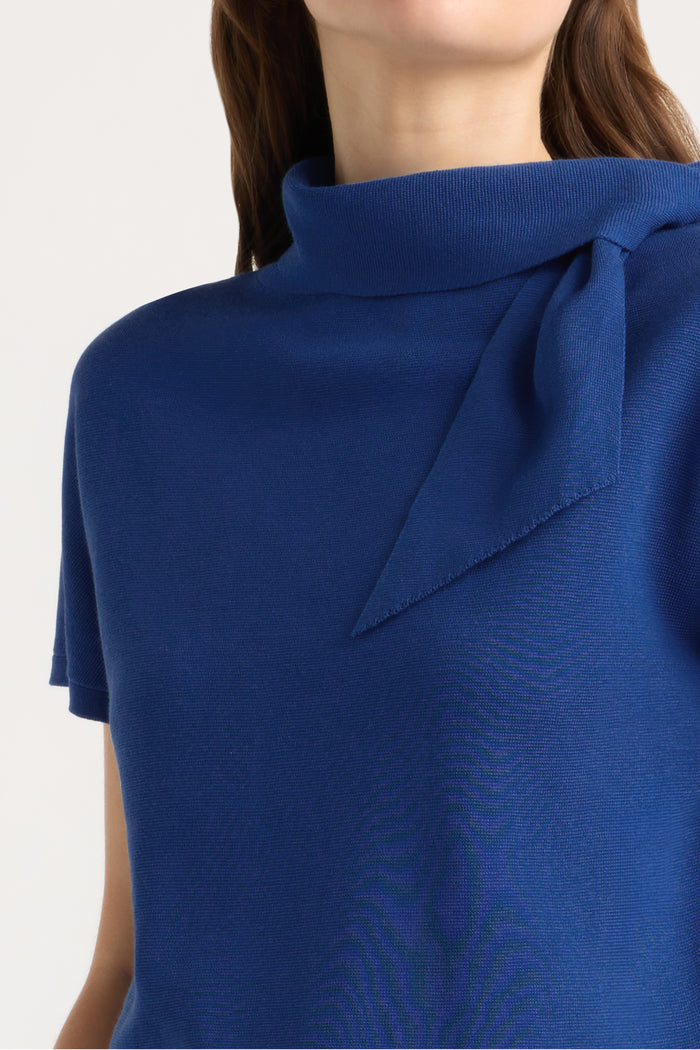 Renée | Lorinda Scarf-Neck Sweater Top in Size Small