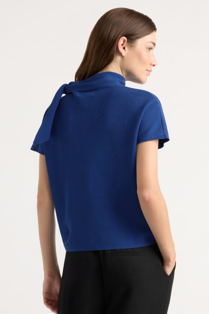 Renée | Lorinda Scarf-Neck Sweater Top in Size Small