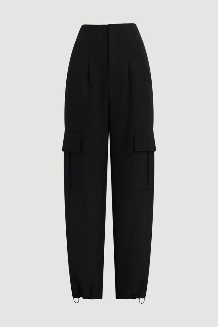 Charlotte | Lynda Tailored Utility Pant in Size Small - Flat