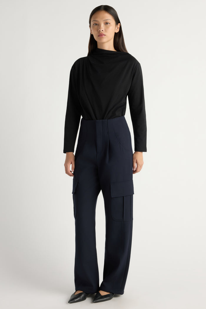 May-Li | Lynda Tailored Utility Pant in Size Small