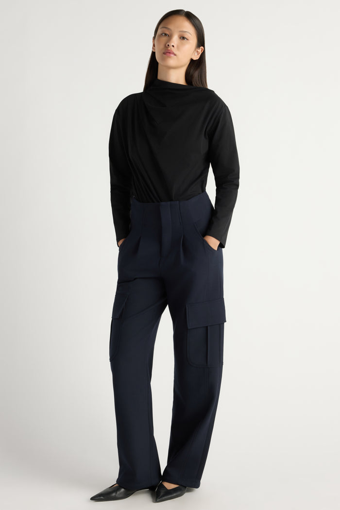 May-Li | Lynda Tailored Utility Pant in Size Small