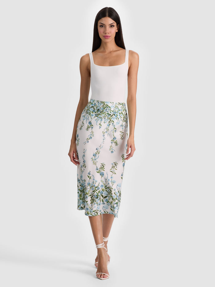 MAEVE SLIP SKIRT - FRESH AIR CAROLINA BLUE