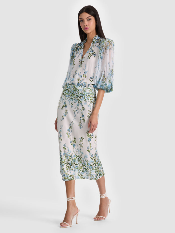 MAEVE SLIP SKIRT - FRESH AIR CAROLINA BLUE