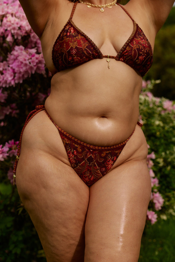 Malaga Bikini Bottom in Rosetta