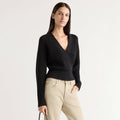 Karolina | Maren Cropped V-Neck Sweater in Size Extra Small