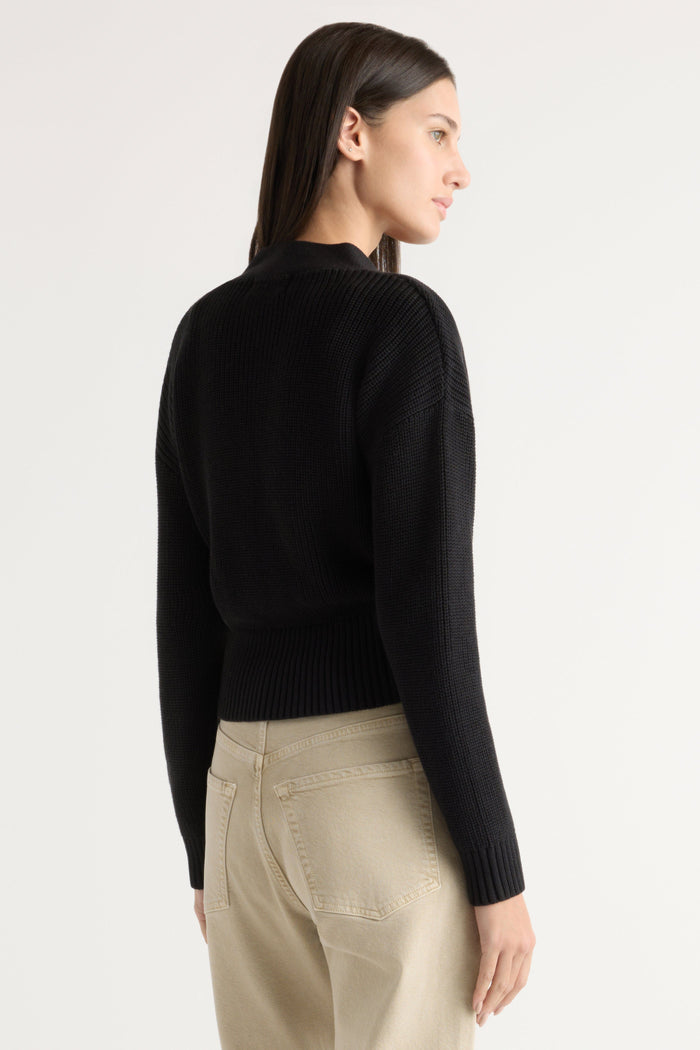 Karolina | Maren Cropped V-Neck Sweater in Size Extra Small