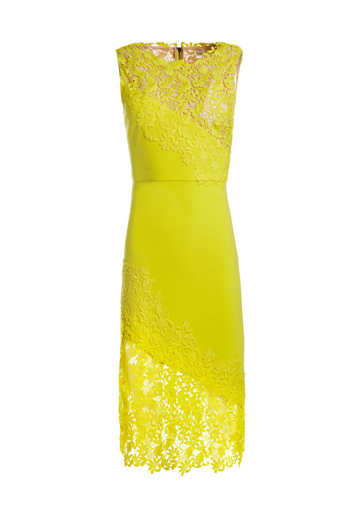 MARGY FITTED DRESS - LEMON