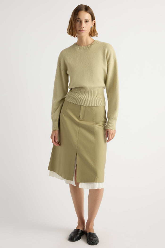 Mali | Marielle Wool-Cashmere Blouson Sweater in Size Small