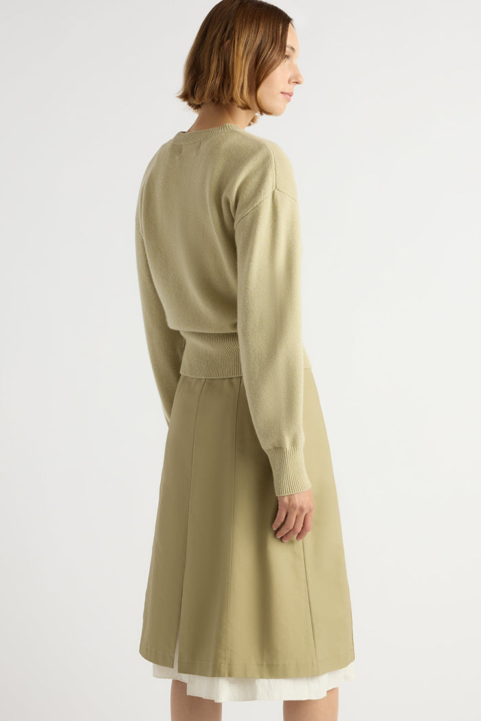 Mali | Marielle Wool-Cashmere Blouson Sweater in Size Small